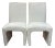 Post Modern Linen Covered Roll Back Chairs 8 Pieces Available For Sale
