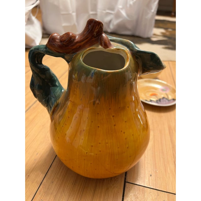 Shabby Chic Large 1970s Pear Pitcher For Sale - Image 3 of 4