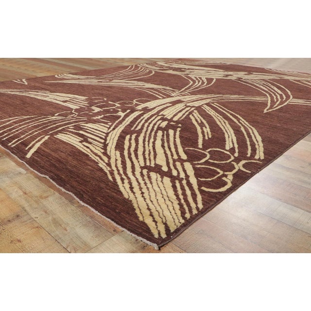 Arts & Crafts Style Modern Area Rug, 08'07 X 11'07 For Sale In Dallas - Image 6 of 9