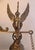Vintage Gothic Revival Solid Brass Monastery Bell With Ornate Angel Bracket – 20” For Sale - Image 4 of 10