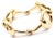 Gucci equestrian bracelet crafted in luxurious 18k yellow gold, featuring oversized horsebit links inspired by classic...