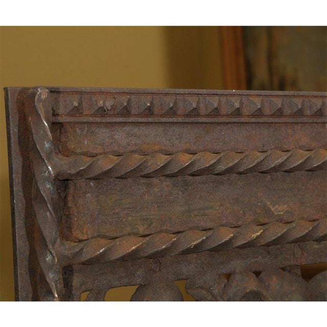 Black 1920's Neoclassical Wrought Iron Screen or Room Divider For Sale - Image 8 of 11