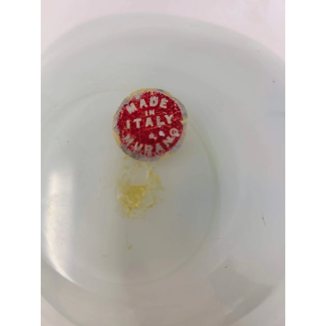 Vintage Authentic Murano Made in Italy Cased Kaleidoscope Multi Color Hand Blown Art Glass Bowl Art Glass For Sale In Tampa - Image 6 of 12