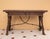 Spanish Drop-Leaf Console Table With Iron Stretchers, 1940s For Sale - Image 11 of 11