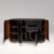 Mid-Century Modern Buffet in Black Shagreen With Bronze Patina Brass Detail by R&y Augousti For Sale - Image 3 of 9
