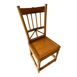 Petite Tortoise Burnt Bamboo Chair