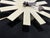 1960s Howard Miller White Asterisk Clock Mid Century For Sale - Image 5 of 12