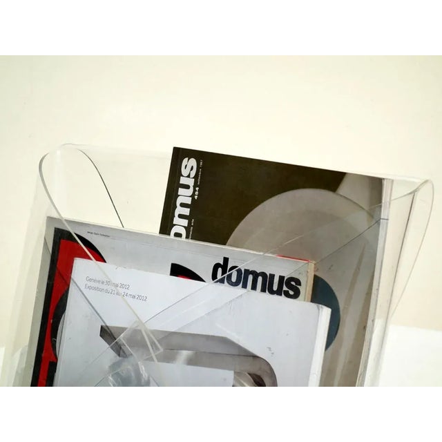 Acrylic Glass Magazine Rack, 1970s For Sale - Image 3 of 6