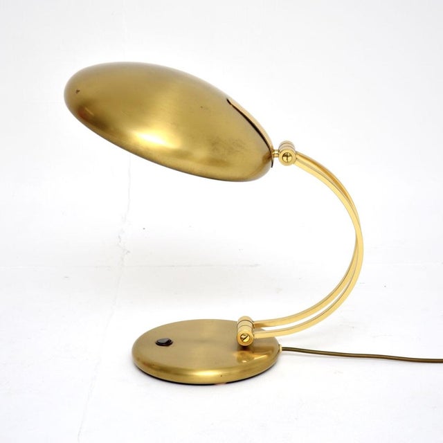 Vintage Bauhaus Brass Desk Lamp from Egon Hillebrand, 1970s For Sale - Image 4 of 9