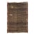 Natural Moroccan Hand Knotted Carpet With Solid Design in Shades of Brown For Sale