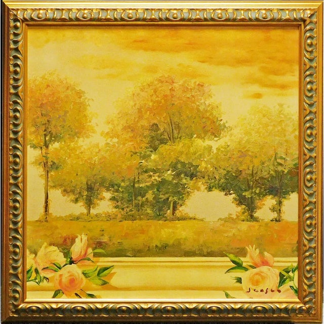 James Jensen Original "Impressionist Suite" Triptych Hand Signed Custom Framed For Sale - Image 4 of 9