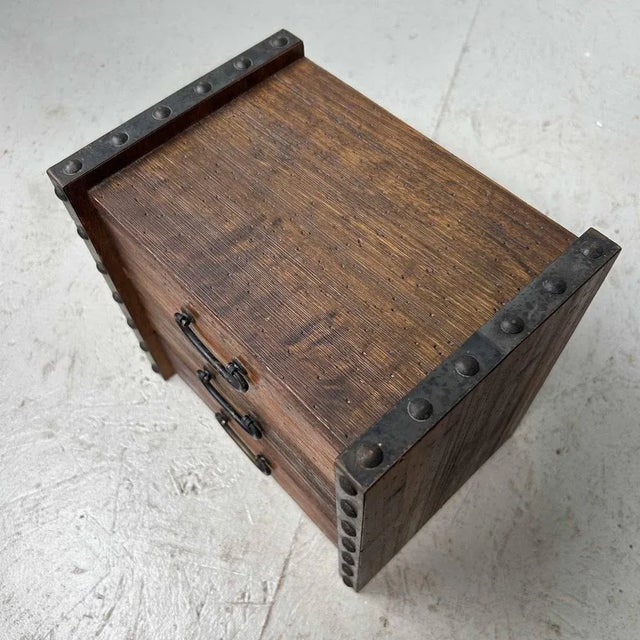 Brown Small Japanese Shōwa Jewelry Drawer Cabinet, 1970s For Sale - Image 8 of 12