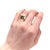 Paul Lobel Vintage Mid-Century Modernist Paul Lobel Mixed Metal Gold/Silver Cigar Band Ring For Sale - Image 4 of 10