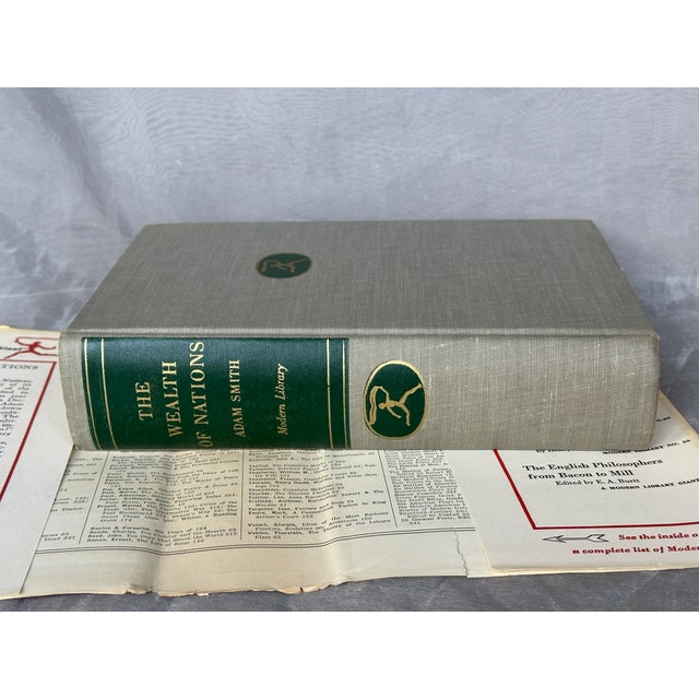 The Wealth of Nations Adam Smith Modern Library Giant With Hugo Gellert Covert Art For Sale - Image 10 of 13