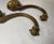 Metal Pair of Antique 19th Century Gilt Bronze Ornate Victorian Wall Hooks Bracket For Sale - Image 7 of 9