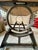 Industrial Reclaimed Bowling Alley Lane Industrial Desk With Sculptural Metal Base For Sale - Image 3 of 6