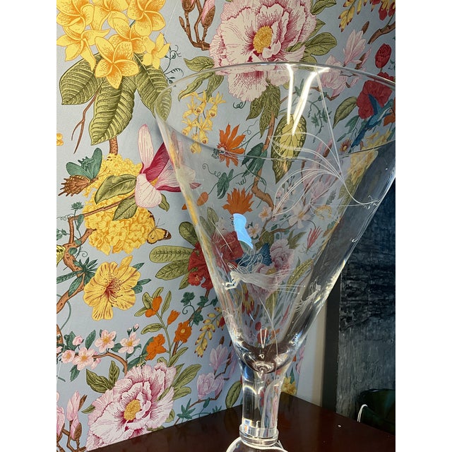 Mid 20th Century Mid 20th Century Etched Fairy Vase For Sale - Image 5 of 7