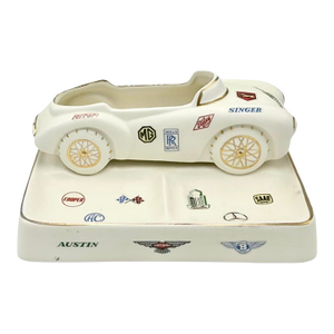 Vintage European Motorsports Race Car Ashtray