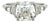 2.70 Carat Cushion Brilliant Cut Diamond Engagement Ring, Size 6.75 For Sale