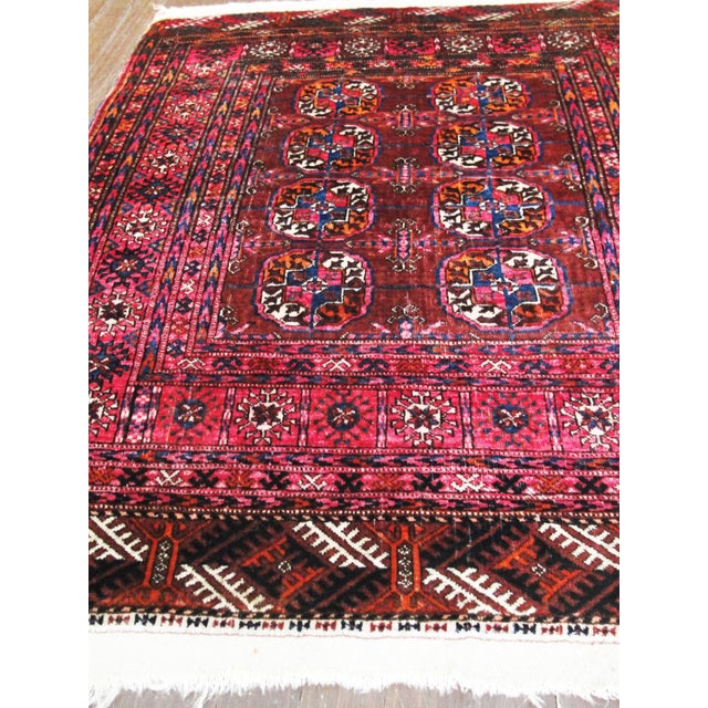 Antique Ersari Turkoman Tribal Rug For Sale - Image 4 of 9