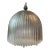 Large Midcentury Glass Dome Pendant Light For Sale