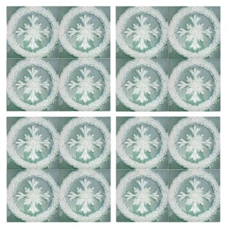 Art Deco Glazed Ceramic Tile by Gilliot, 1930s For Sale