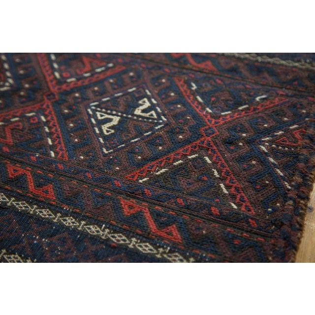 Late 19th Century Antique Belouch Soumac Rug Runner - 1'7" x 10'4" For Sale - Image 5 of 11