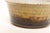 Ceramic Petite Variegated Ochre and Brown Matte Glazed Stoneware Bowl by Deanna Nichols For Sale - Image 7 of 9