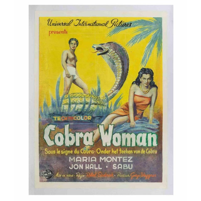 Vintage Poster. Belgian Poster (14 × 22 in.), Universal International. Directed by Robert Siodmak, starring Maria Montez,...