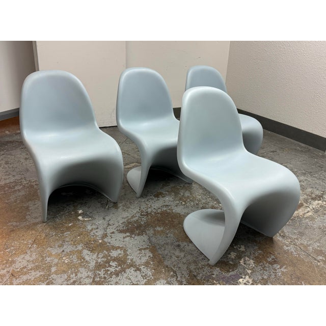 Modern Verner Panton for Vitra Panton Chairs, Set of Four For Sale - Image 3 of 12