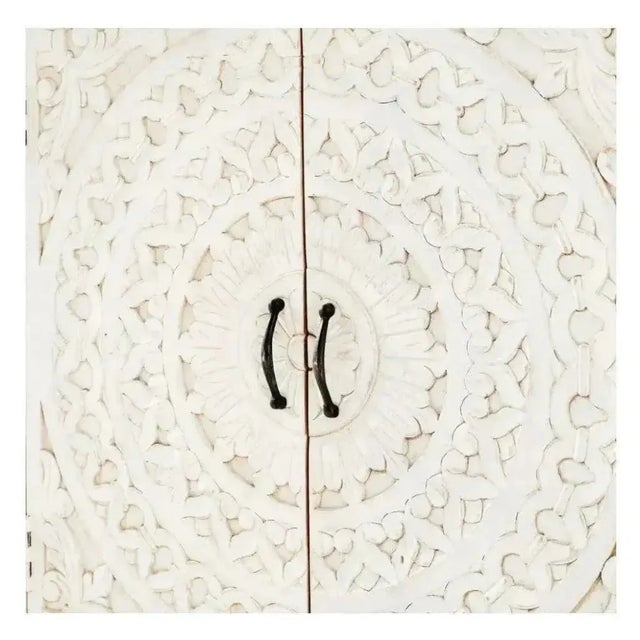 Transitional Feyloren Wooden White Media Cabinet by Loomlan For Sale - Image 3 of 3