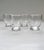 Transparent Mid 20th Century Laurel Wreath Etched Glass Juice Glasses- Set of Four For Sale - Image 8 of 9