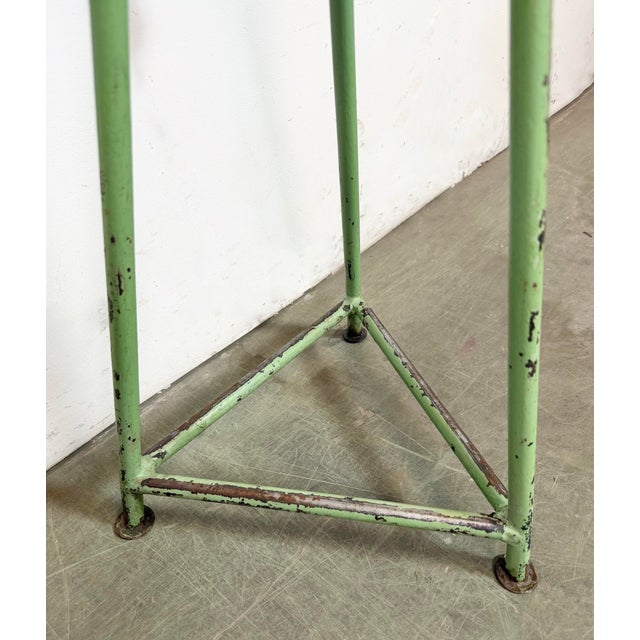 Industrial Green Workshop Stool, 1960s For Sale - Image 9 of 15