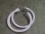 Metal Miriam Salat Classic Skinny Hoops Earrings Resin, Sterling Silver & White Topaz For Sale - Image 7 of 18