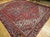 Vintage Persian Heriz Rug, Hand-Knotted Wool, Geometric Medallion Pattern, Red & Navy, 10x13 For Sale - Image 10 of 11