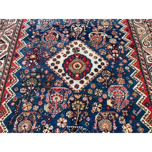 Textile Antique Qashqai Rug, 1890s For Sale - Image 7 of 18
