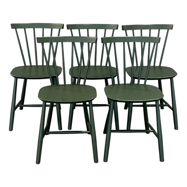 J46 Chairs by FDB Møbler, Set of 5 For Sale