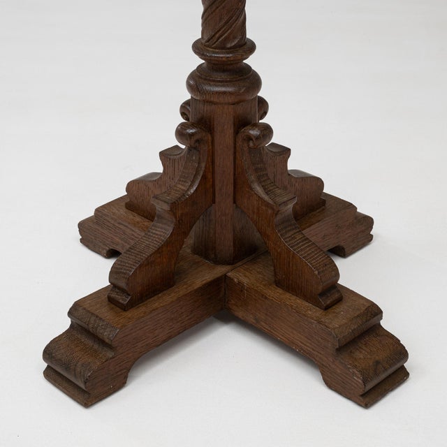 19th Century French Wooden Book Stand With Original Patina For Sale - Image 9 of 18
