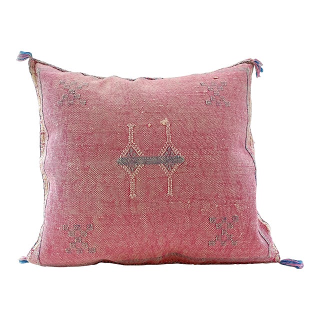 Moroccan Sabra Cactus Silk Pillow Cover For Sale