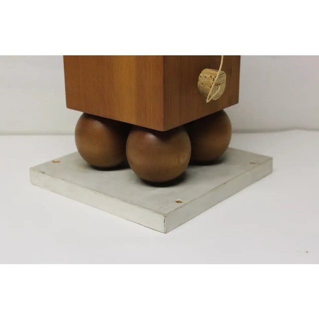 Wood Mid 20th Century Wood Block Sculpture For Sale - Image 7 of 9