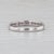 Metal 0.40ctw Diamond Ruby Wedding Band 14k White Gold Size 6.5 Stackable Wedding Band For Sale - Image 7 of 7