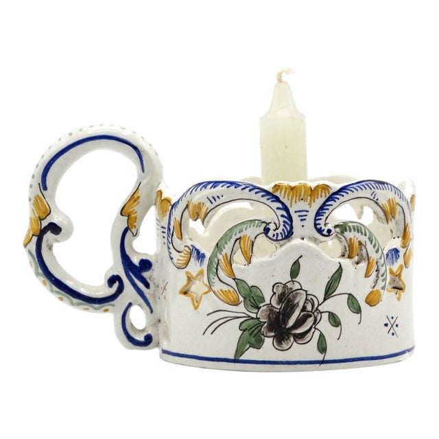 Vintage French 'Go to Bed' Candle Holder For Sale