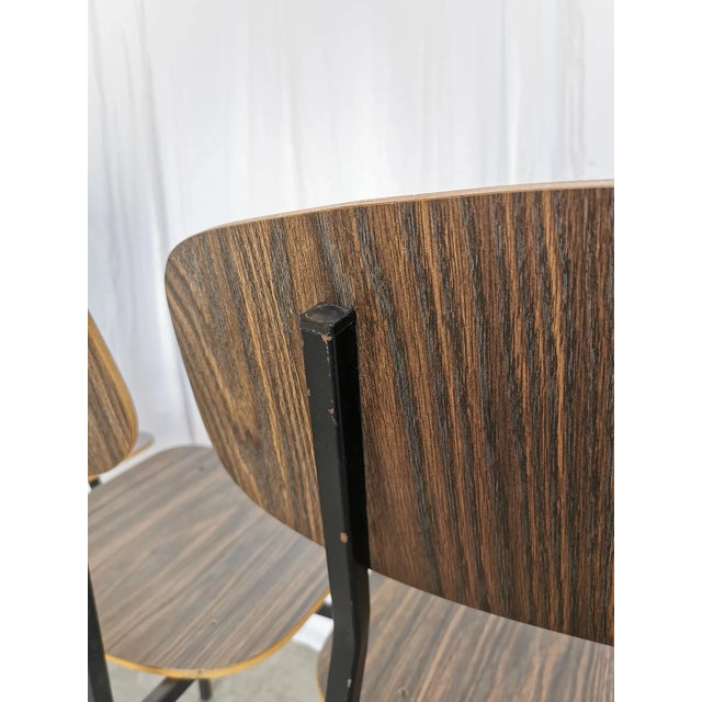 Vintage Industrial School Chairs from STOL Kamnik, 1970s, Set of 4 For Sale - Image 17 of 18