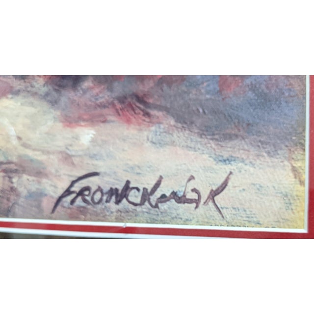 Late 20th Century Signed Fronckowiak "Poppies of Toscano I & II" Framed Fine Art Print Pair For Sale - Image 4 of 18