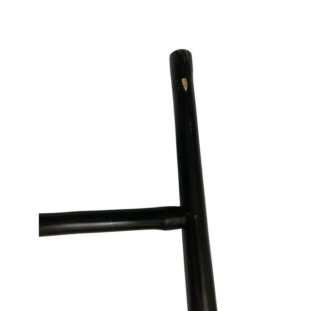 Ebonised Bamboo Style Ladder or Towel Rale Rack, 1990s For Sale - Image 9 of 13