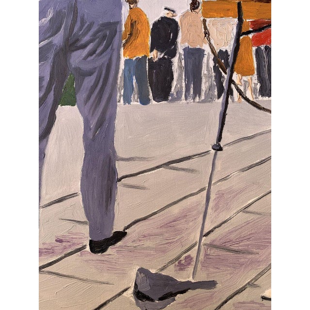 Blue Oil Painting City Master Oleksandr Gukalov For Sale - Image 8 of 12