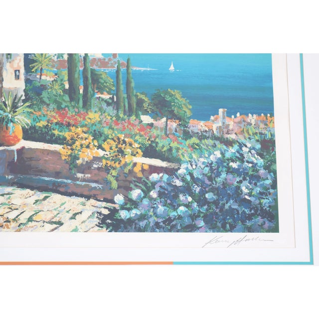 1980's Kerry Hallam Amalfi Coast Mediterranean Limited Edition Signed Serigraph For Sale - Image 11 of 18
