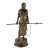 1920s Art Déco Persian Warrior Cold-Painted Bronze Sculpture Attributed to Franz Bergmann, Austria For Sale