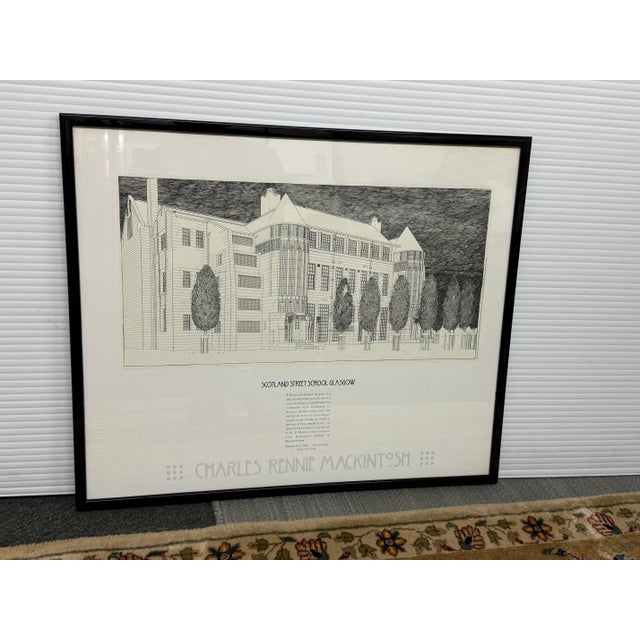 Charles Rennie Mackintosh Glasgow School of Art Poster Print, Frame For Sale - Image 9 of 12