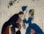 Victorian Early 20th Century Art Deco Reverse Painted Glass Courting Scene: Victorian Picture For Sale - Image 3 of 9
